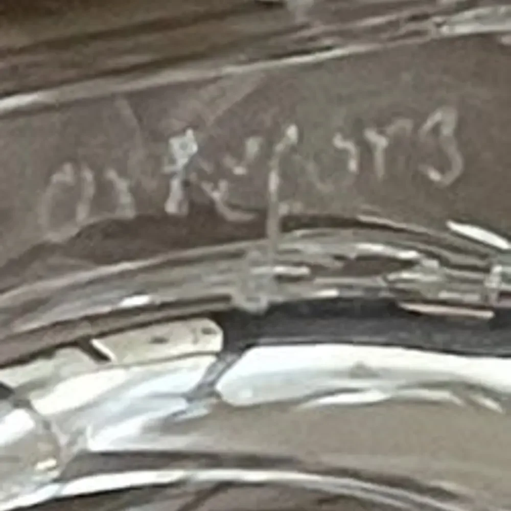 Vintage Orrefors Sweden Crystal glass bowl Kosta Boda 8